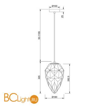 Подвесной светильник Maytoni Globo P052PL-01PK - Схема