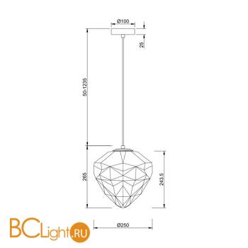 Подвесной светильник Maytoni Globo P053PL-01GR - Схема