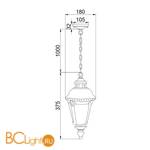 Уличный подвесной светильник Maytoni Goiri O029PL-01GN - Схема