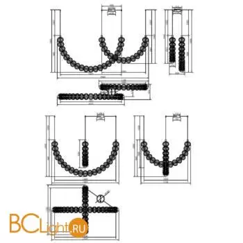 Подвесной светильник Maytoni Golden Cage MOD216PL-L55G3K - Фото 5