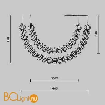 Подвесной светильник Maytoni Golden Cage MOD216PL-L55G3K - Фото 4
