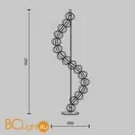 Торшер Maytoni Golden Cage MOD216FL-L38G3K - Фото 4