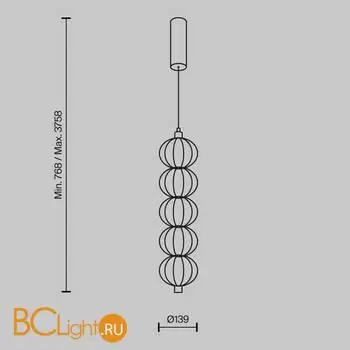 Подвесной светильник Maytoni Golden Cage MOD216PL-L10G3K - Фото 4