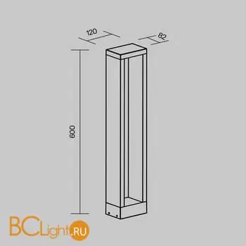 Садово-парковый фонарь Maytoni Goll O462FL-L10GF3K - Фото 4