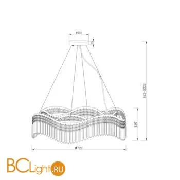 Подвесной светильник Maytoni Gracia DIA201PL-10G - Фото 0