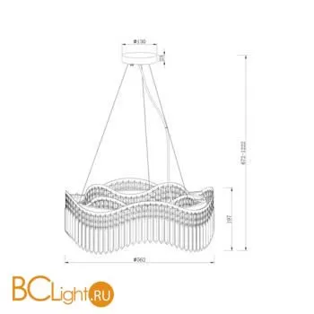 Подвесной светильник Maytoni Gracia DIA201PL-08G - Фото 0