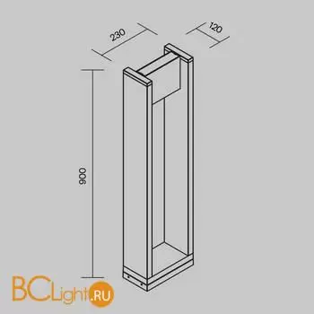 Садово-парковый фонарь Maytoni Gran O465FL-L16GF3K - Фото 6