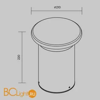 Садово-парковый фонарь Maytoni Grip O460FL-L10GF3K - Фото 6