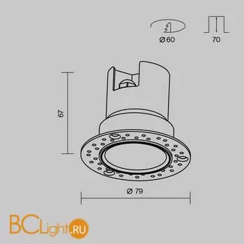 Встраиваемый светильник Maytoni Grit O501DL-L5B3K - Фото 8