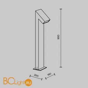 Садово-парковый фонарь Maytoni Guss O592FL-L15GF3K - Фото 6