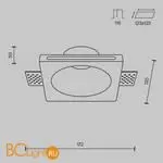 Встраиваемый светильник Maytoni Gyps Modern DL001-1-01-W-1 - Фото 6