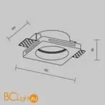 Встраиваемый светильник Maytoni Gyps Modern DL002-GU10-01-W - Фото 7