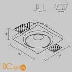 Встраиваемый светильник Maytoni Gyps Modern DL124-GU10-01-TRS-W - Фото 8