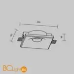 Встраиваемый светильник Maytoni Gyps Modern DL006-GU10-RD-W - Фото 7