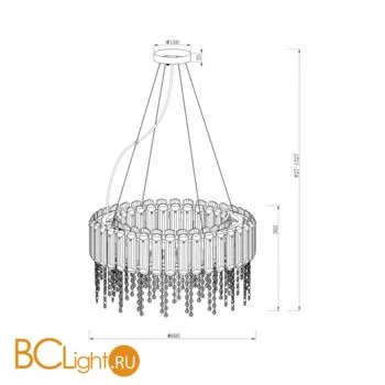 Подвесной светильник Maytoni Hail MOD097PL-08CH - Фото 2