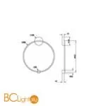 Настенный светильник Maytoni Halo MOD005WL-L22BSK1 - Фото 2