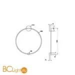 Настенный светильник Maytoni Halo MOD005WL-L46BSK - Фото 0