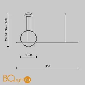 Подвесной светильник Maytoni Halo MOD247PL-L49BSK - Фото 4