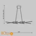 Подвесной светильник Maytoni Halo MOD244PL-L50BK - Фото 4