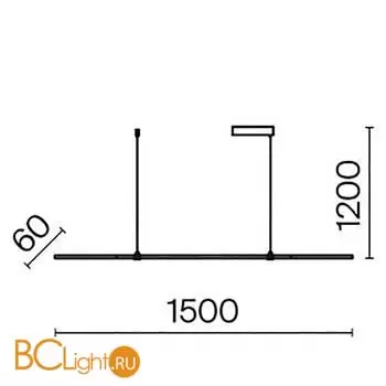 Подвесной светильник Maytoni Halo MOD005PL-L48BK - Фото 0
