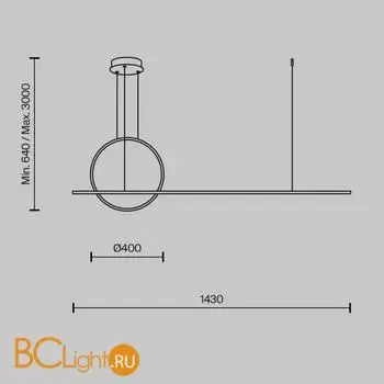 Подвесной светильник Maytoni Halo MOD247PL-L49BK - Фото 4