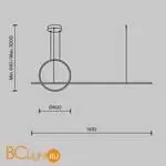 Подвесной светильник Maytoni Halo MOD247PL-L49BK - Фото 4
