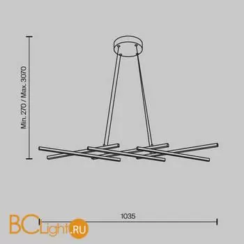 Подвесной светильник Maytoni Halo MOD244PL-L50BSK - Фото 4