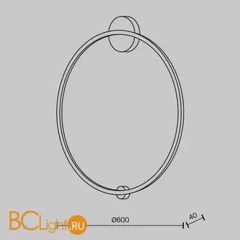 Настенный светильник Maytoni Halo new MOD005WL-L35BSK - Фото 0