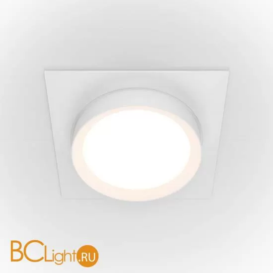 Встраиваемый светильник Maytoni Hoop GX53 1x15Вт DL086-GX53-SQ-W