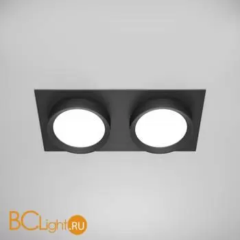 Встраиваемый светильник Maytoni Hoop DL086-02-GX53-SQ-B - Фото 1