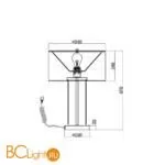 Настольная лампа Maytoni Impressive MOD151TL-01G - Фото 4