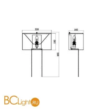 Настенный светильник Maytoni Impressive MOD151WL-01G - Фото 6
