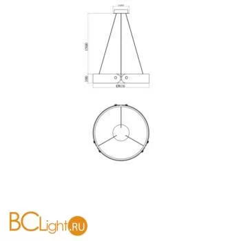 Подвесной светильник Maytoni Interstellar MOD309PL-L30GR4K - Фото 0