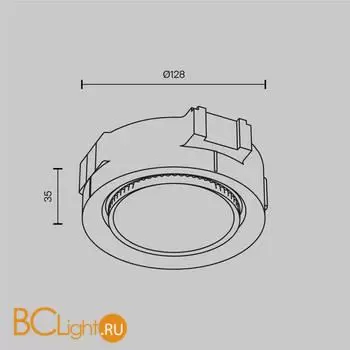 Встраиваемый светильник Maytoni Intro new DL019-GX53-B - Фото 15