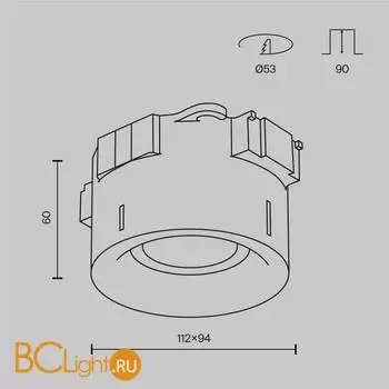 Встраиваемый светильник Maytoni Intro DL111-GU10-W - Фото 6