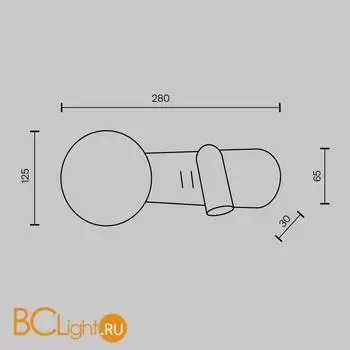 Настенный светильник Maytoni Inversio new MOD350WL-01BBS - Фото 9