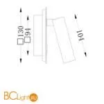 Настенный светильник (бра) Maytoni Ios 176 3000К 9Вт IP 20 C175-WL-01-6W-MG - Фото 0