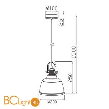 Подвесной светильник Maytoni Irving T163-11-C - Схема