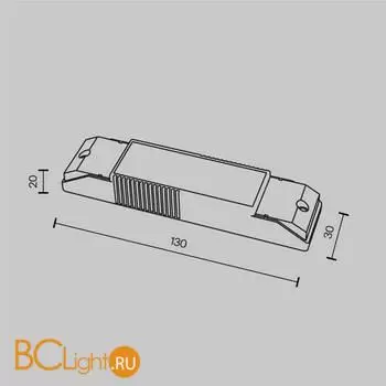 Блок питания (трансформатор) Maytoni Источники питания Dali PSL-DL40-3CCT-150-300mA - Фото 2