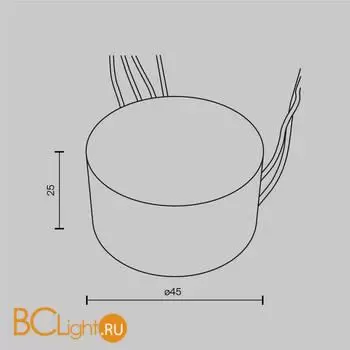 Блок питания (трансформатор) Maytoni Источники питания Dali PSL-DL40-S-300mA - Фото 0