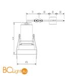 Встраиваемый светильник Maytoni Kappell DL040-L10B4K - Схема
