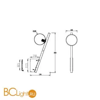 Бра Maytoni Kazimir MOD175WL-01B - Фото 6