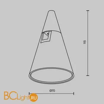 Трековый светильник Maytoni Keila new TR146-1-5W3K-BS - Фото 7