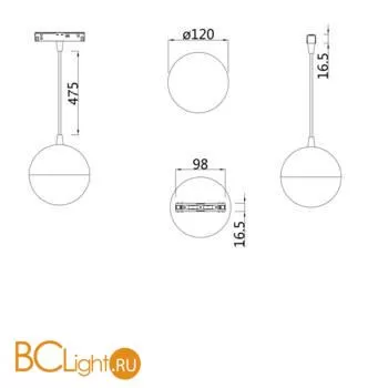 Светильник для магнитного шинопровода Maytoni Kiat TR018-2-10W3K-W - Фото 1
