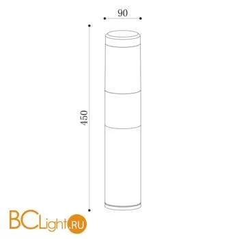 Садово-парковый фонарь Maytoni Koln O590FL-L8B4K - Фото 7