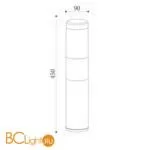 Садово-парковый фонарь Maytoni Koln O590FL-L8B4K - Фото 7