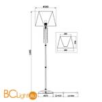 Торшер Maytoni Krona MOD076FL-01N - Схема