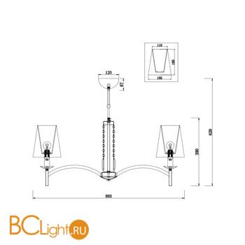 Люстра Maytoni Krona MOD076PL-06N - Схема