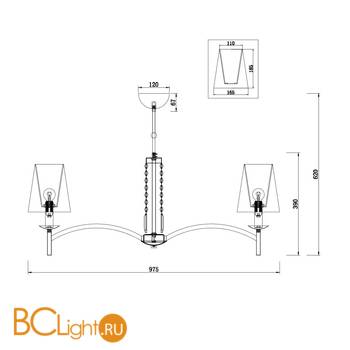 Люстра Maytoni Krona MOD076PL-08N - Схема