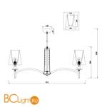 Люстра Maytoni Krona MOD076PL-08N - Схема